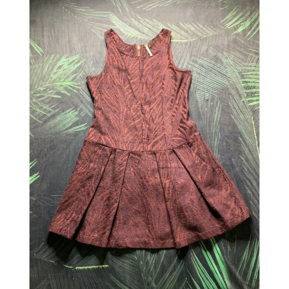 Free People Tiger Print A Line Dress 0